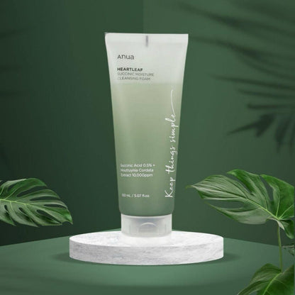 Anua Heartleaf Succinic moisture cleansing foam 150ml