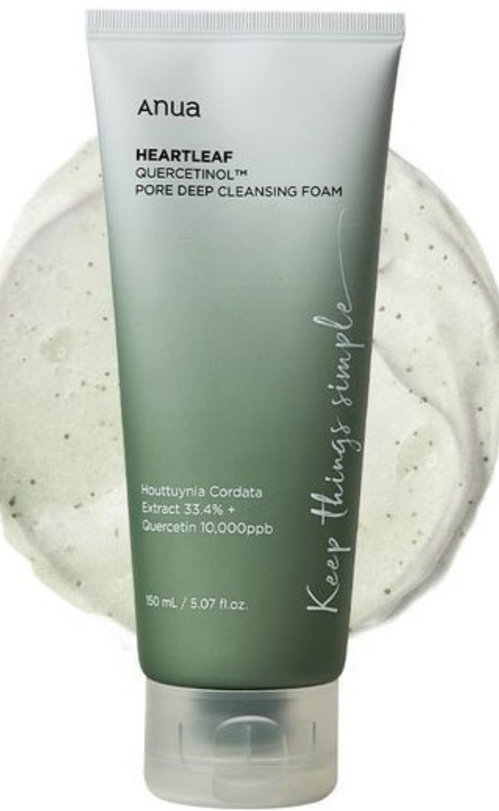 Anua Quercentinol cleansing foam 150ml