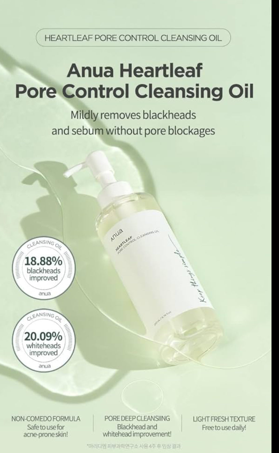 Anua heartleaf pore control cleansing oil